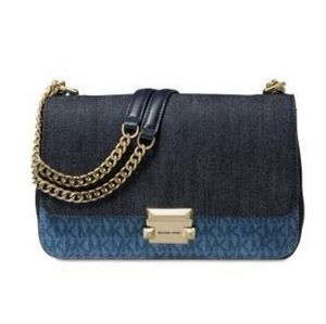 Michael Kors Sloan Signature Denim Crossbody